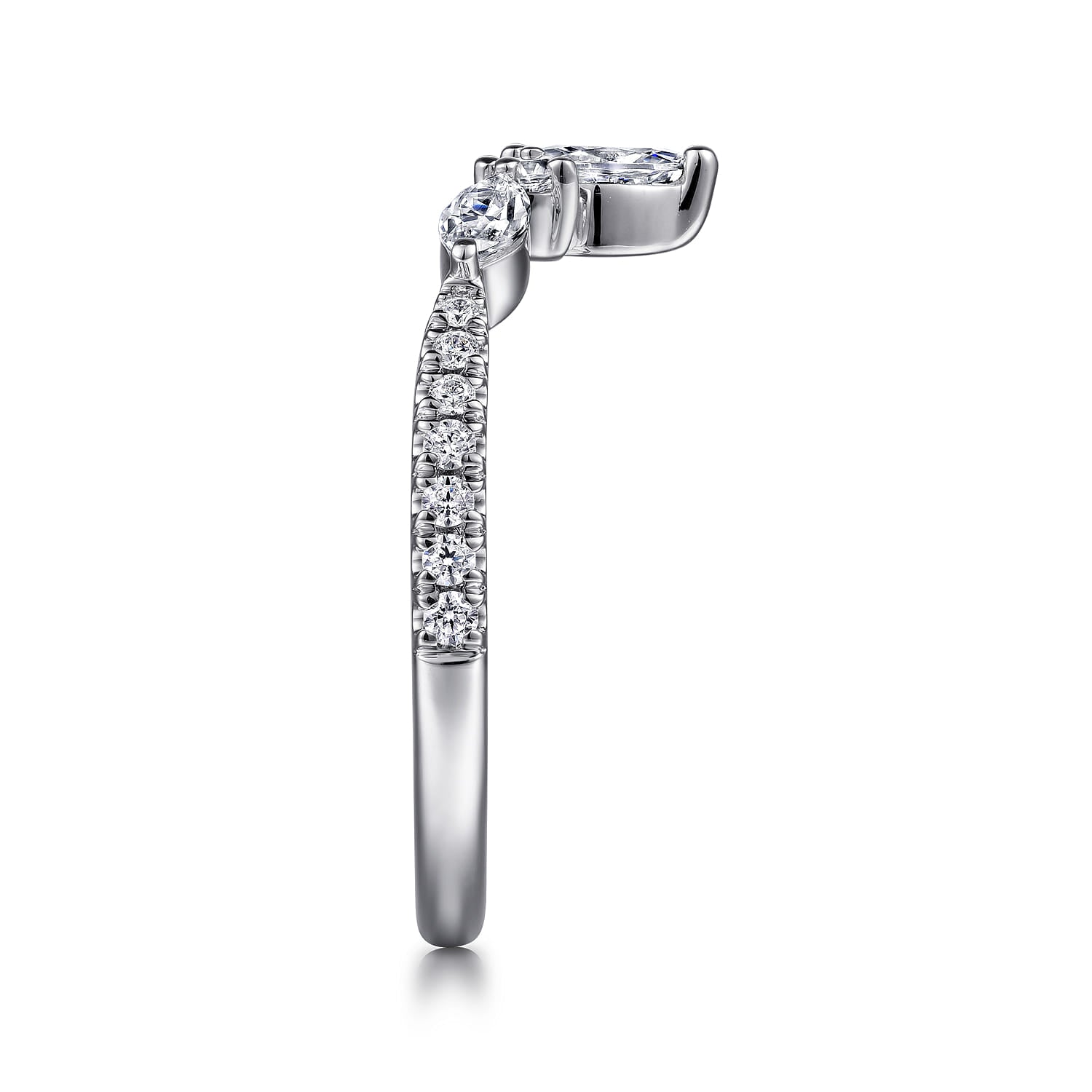 Gabriel & Co. Tulsie curved band profile