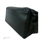 CHANEL Lambskin Quilted Shopping Tote Black
