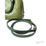 Louis Vuitton Alma Top Handle Bag BB Green Vernis Mini Bag Monogram Pre-Owned