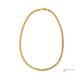 14K Gold 18" Link Chain Necklace – Solid Gold V-Link Chain | Classic Men's Fine Jewelry