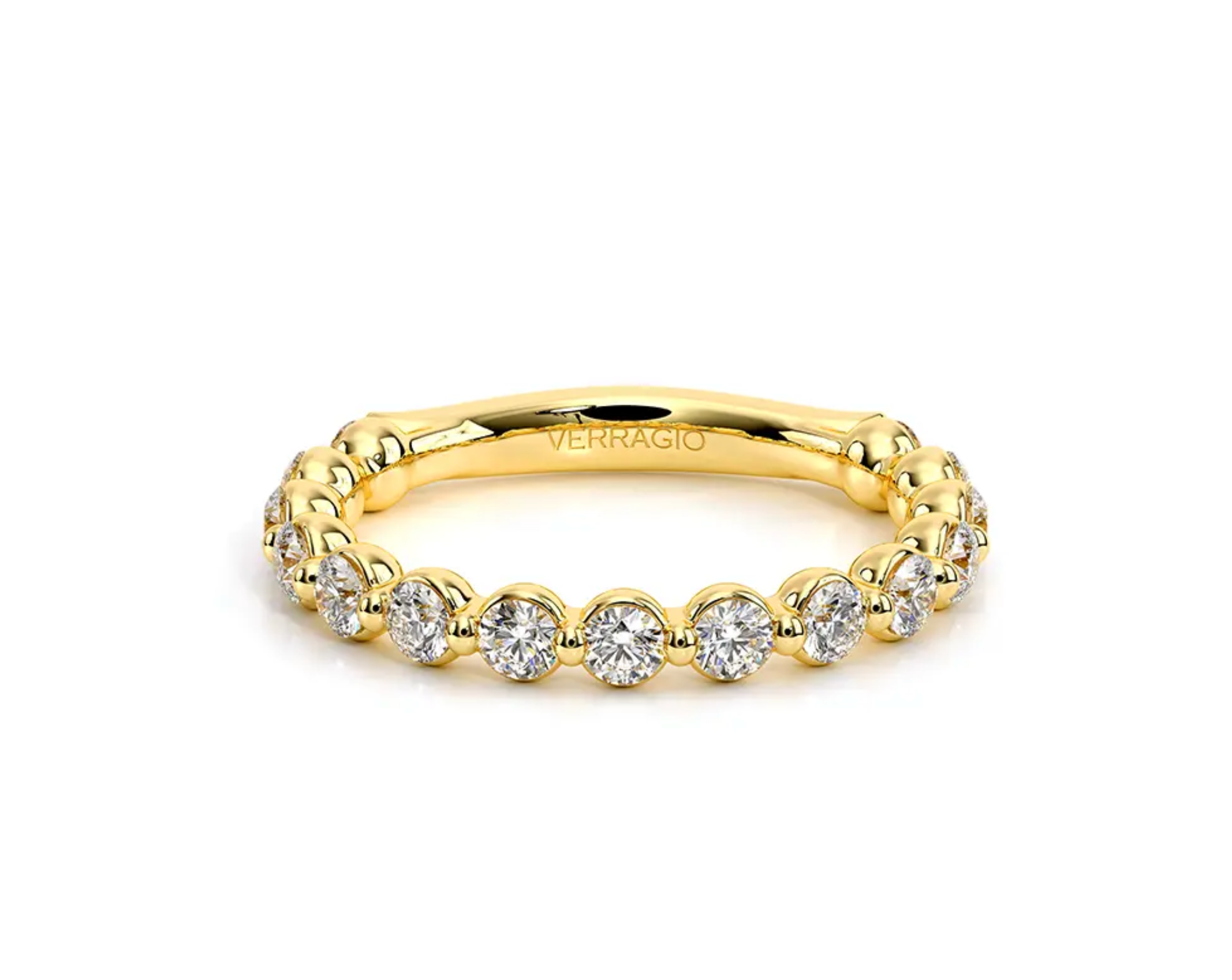 Verragio RENAISSANCE-989W25 Diamond Wedding Band in 14K Yellow Gold