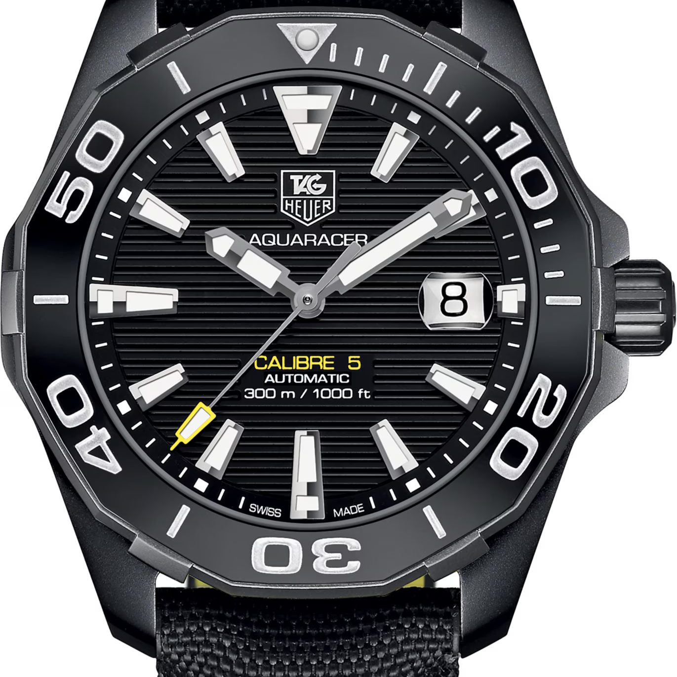 TAG Heuer Aquaracer Professional 300 WAY218A.FC6362 41mm Black Titanium Automatic Watch