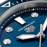 TAG Heuer Aquaracer Professional 300 Date WBP231B.BA0618 | 36mm Automatic Diamond Blue Dial Watch