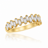 14K Yellow Gold Baguette Diamond Band 0.81 CTW Size 6 | In-Store
