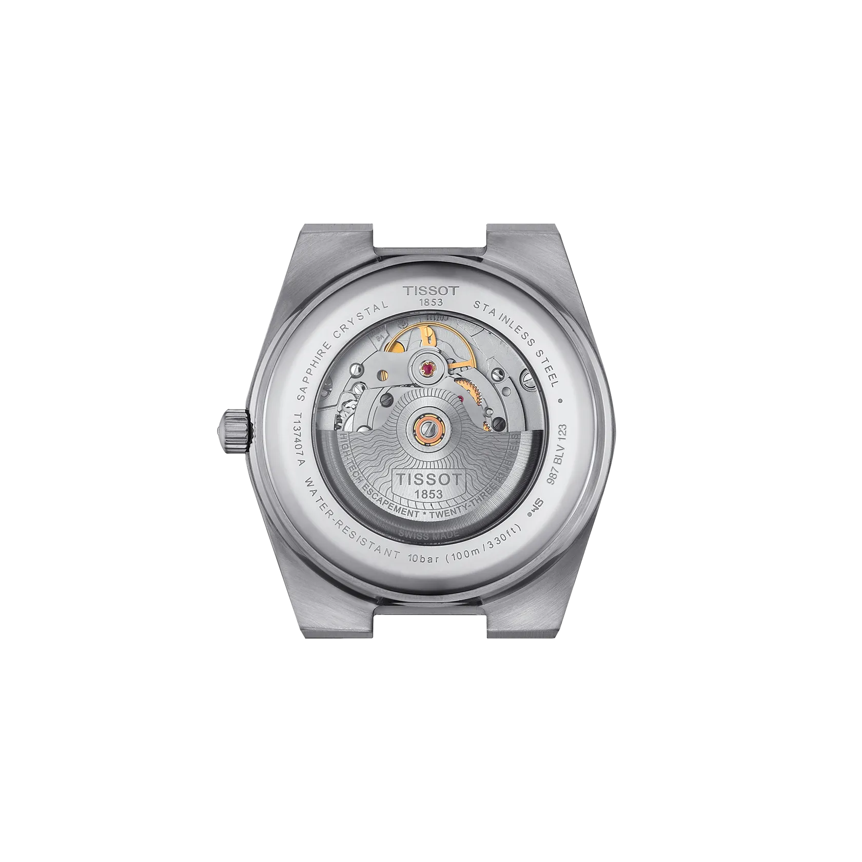 Tissot PRX Powermatic 80 40mm see-through caseback