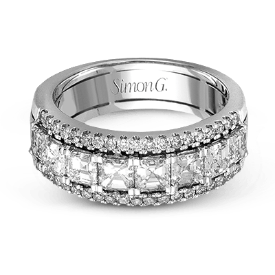 Simon G. LP1875 white gold diamond anniversary band, alternate view
