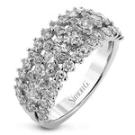 Simon G. LR1178 wide diamond anniversary band in 18K white gold, 1.74 ctw