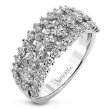 Simon G. LR1178 wide diamond anniversary band in 18K white gold, 1.74 ctw