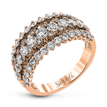 Simon G. LR1178 diamond anniversary band in 18K rose gold