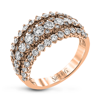 Simon G. LR1178 diamond anniversary band in 18K rose gold