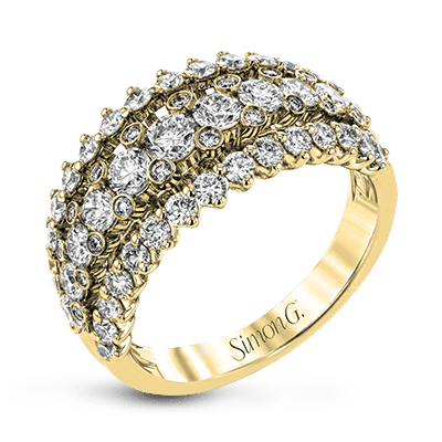 Simon G. LR1178 diamond anniversary band in 18K yellow gold
