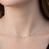 Diamonds by the Yard | Diamond Station Necklace | Chain 14K Gold