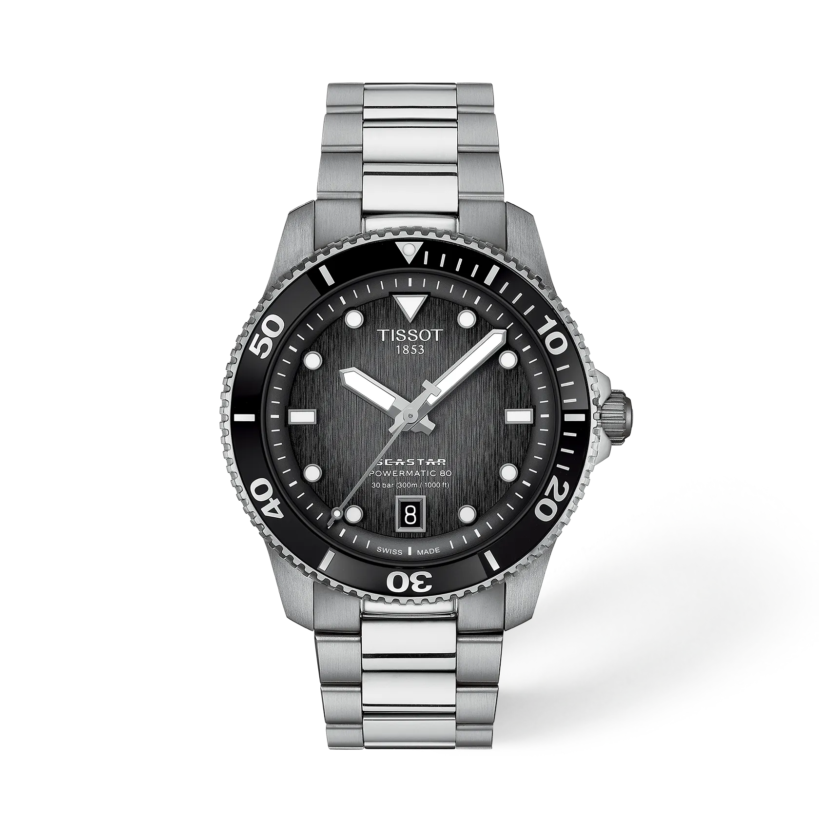 Tissot Seastar 1000 Powermatic 80 40mm T120.807.11.051.00 Black Dial Automatic Dive Watch