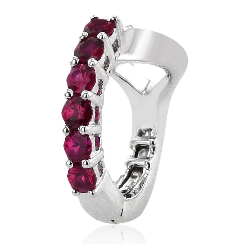 Simon G. LE4624 18K Gold Color Gemstone Cuff Earring | Sapphire or Emerald