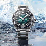 Tissot Seastar 1000 Quartz Chronograph Men's Watch - Green Dial - Ref. T120.417.11.091.01