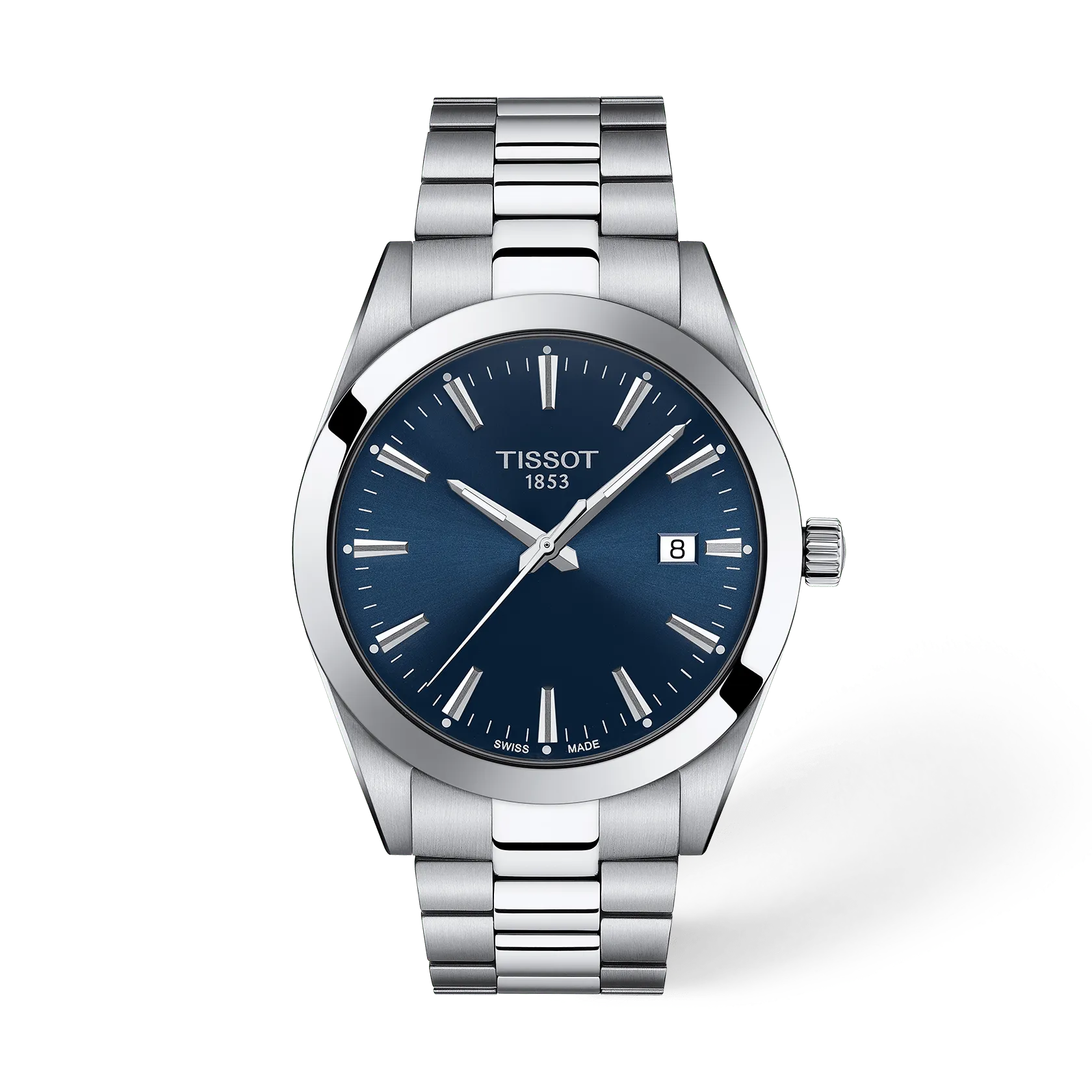 Tissot Gentleman 40mm T127.410.11.041.00 Blue Dial Swiss Quartz Watch