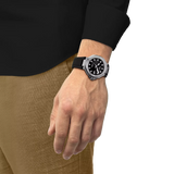 Tissot T-Race Powermatic 80 41mm Automatic Watch T141.807.17.051.00 | Black Dial & Black Silicone Strap