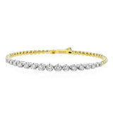Simon G. Diamond Tennis Bangle 18K Two-Tone Gold