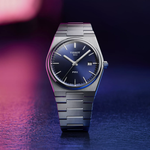 Tissot PRX 40mm blue dial lifestyle