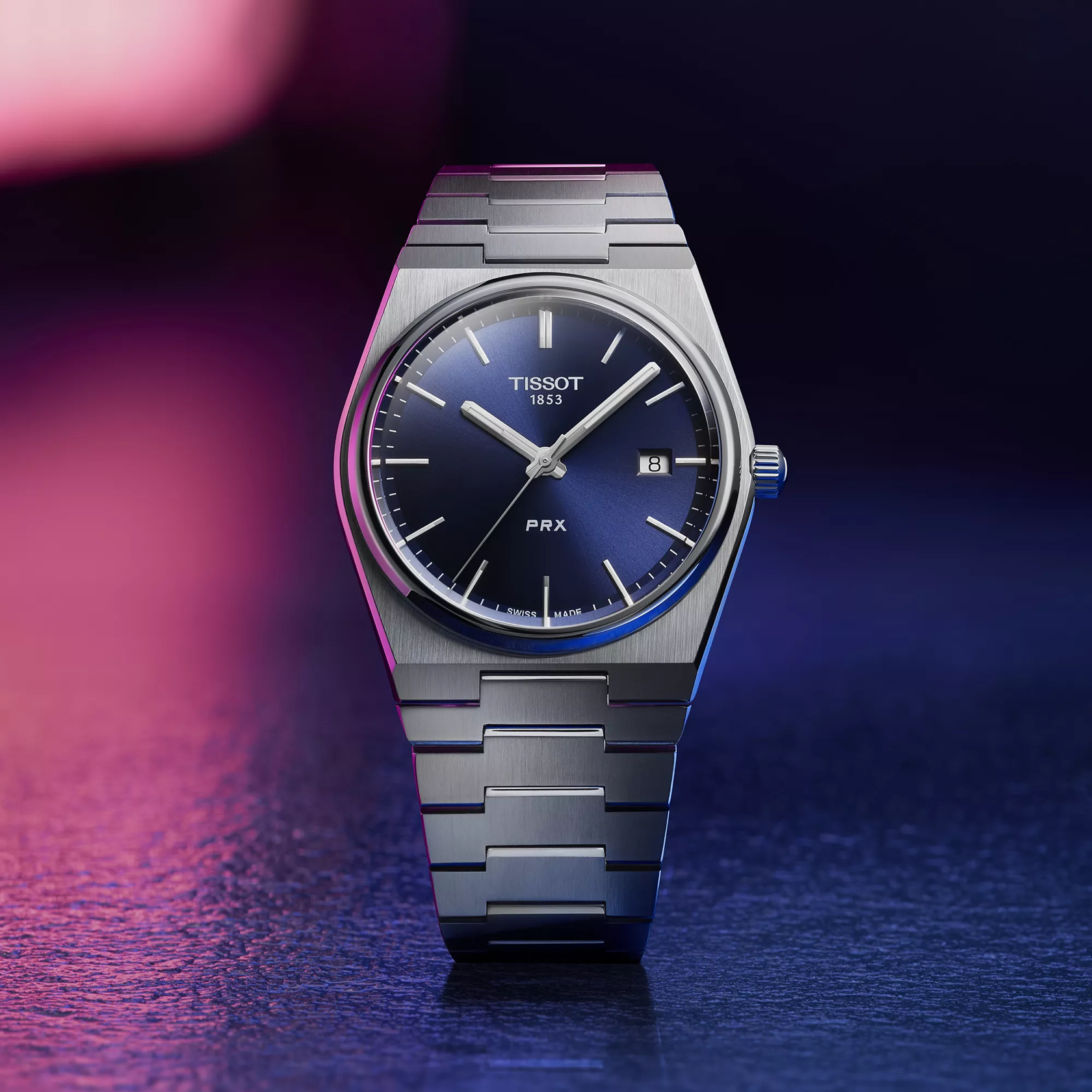 Tissot PRX 40mm blue dial lifestyle