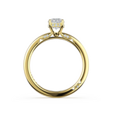 Simply TACORI | Oval Solitaire Engagement Ring OVAL 18KT YELLOW GOLD