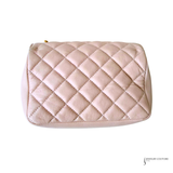 Versace Light Pink Quilted Nappa Leather Medusa Chain Small Crossbody Bag