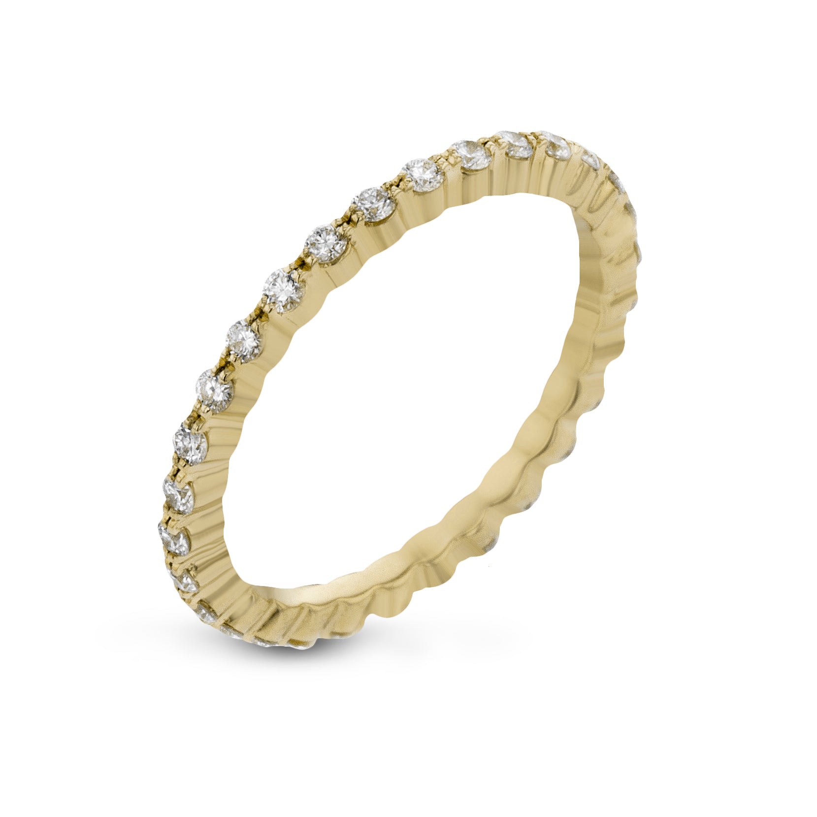 Simon G. PR118 diamond eternity band in 18K yellow gold