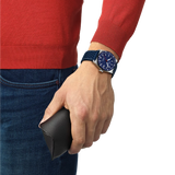 Tissot PR516 Powermatic 80 38mm Blue Leather Unisex Watch In-Store