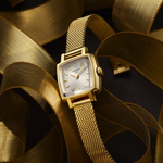 Tissot Lovely Square gold PVD lifestyle