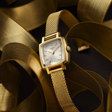 Tissot Lovely Square gold PVD lifestyle