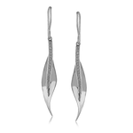 Simon G. DE117 Fallen Leaves diamond drop earrings in 18K white gold or platinum