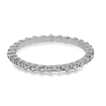 Simon G. PR118 white gold eternity band, alternate view