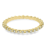 Simon G. PR118 yellow gold eternity band, alternate view