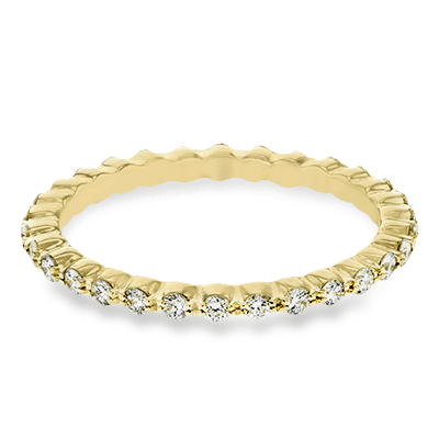 Simon G. PR118 yellow gold eternity band, alternate view