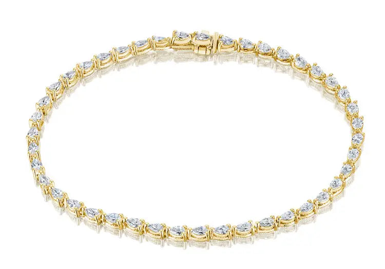 Tacori Stilla - Pear Diamond Tennis Bracelet 18kt