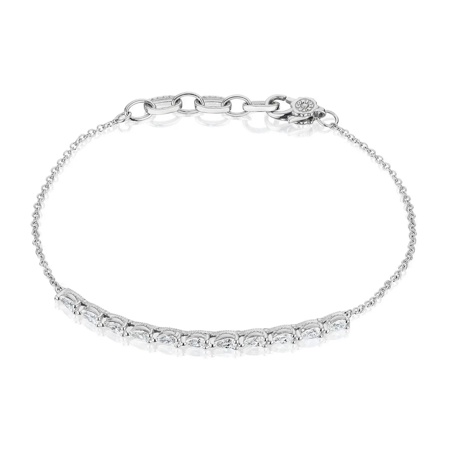 Tacori Stilla - Pear Diamond Bracelet 18k Gold