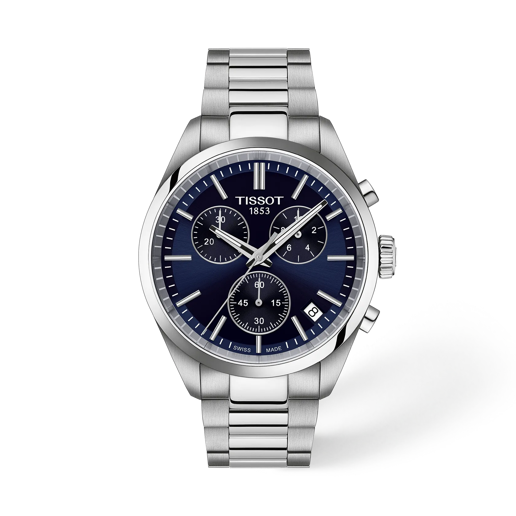 Tissot PR 100 Chronograph 40mm T150.417.11.041.00 Blue Dial Watch