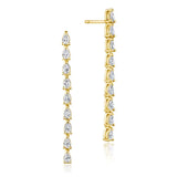 Tacori Stilla - Pear Diamond Drop Earrings