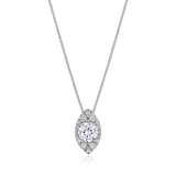 17" Vertical Bloom Diamond Necklace