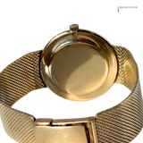 Girard-Perregaux 14K gold case back and mesh bracelet