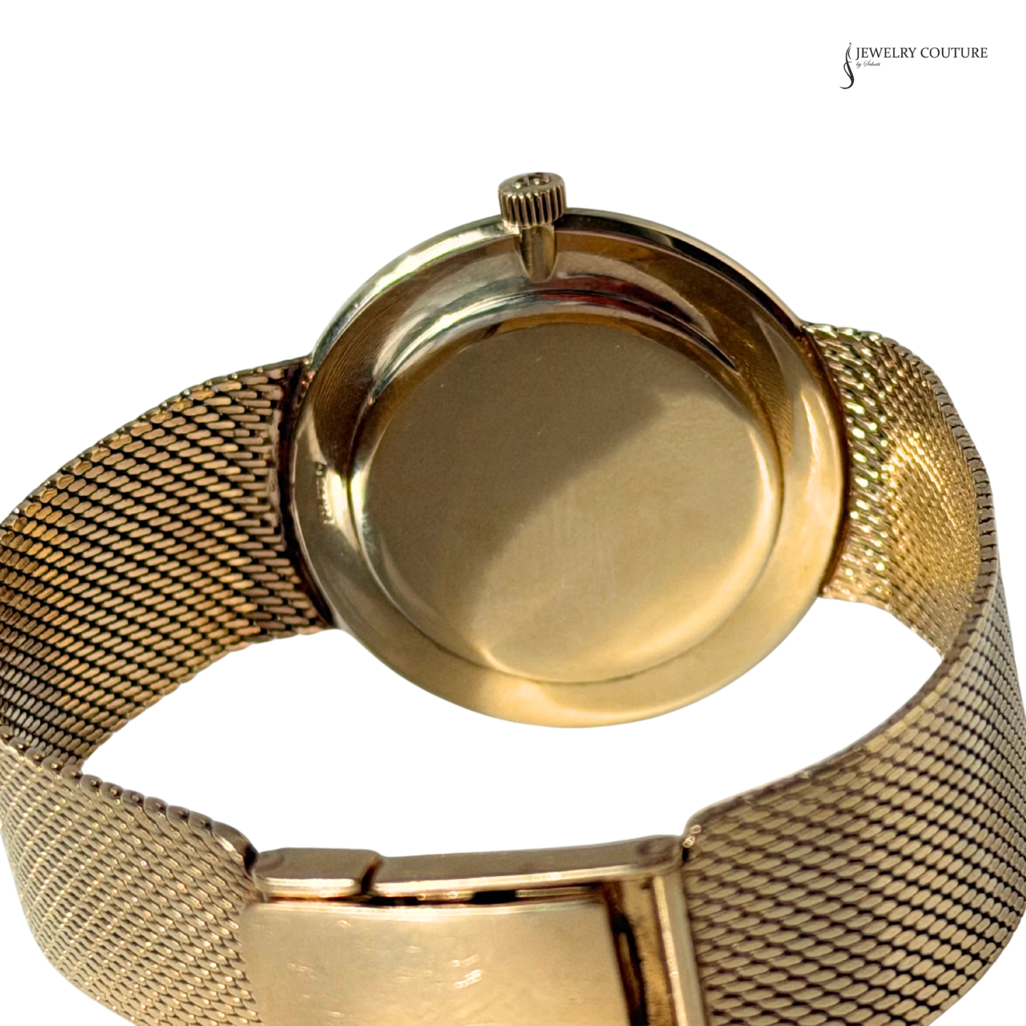 Girard-Perregaux 14K gold case back and mesh bracelet