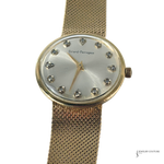Girard-Perregaux silver sunburst dial with 12 diamond hour markers