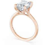Tacori HT2584EC emerald solitaire engagement ring in 14K rose gold