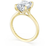 Tacori HT2584EC emerald solitaire engagement ring in 14K yellow gold