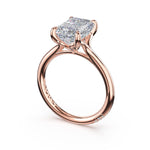 Tacori HT2584EC emerald solitaire engagement ring in 18K rose gold