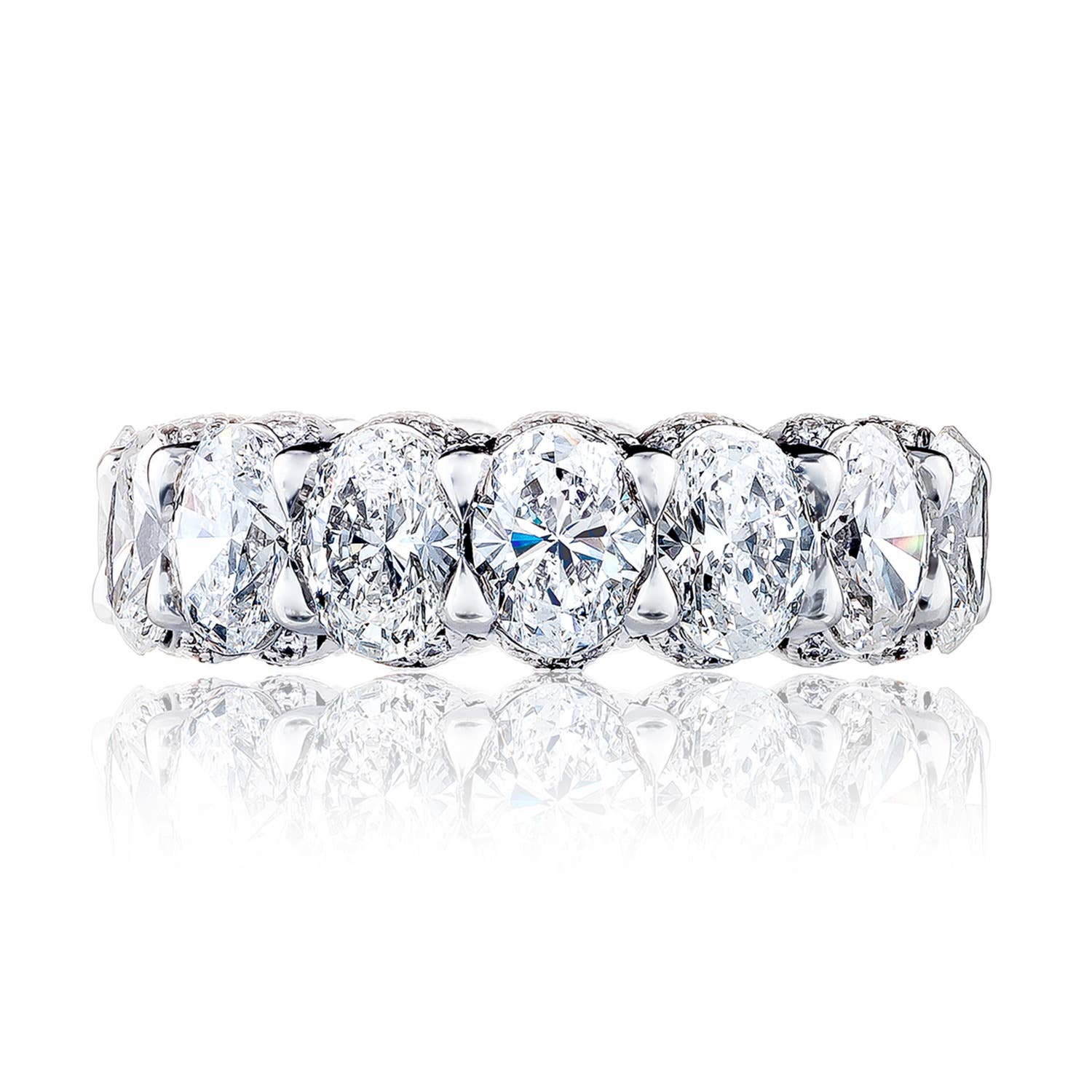 Oval Cut Diamond Eternity Band