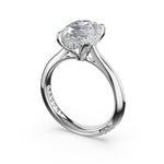 Tacori HT2671OV oval solitaire engagement ring in platinum