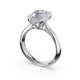 Tacori HT2671OV oval solitaire engagement ring in platinum