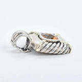 David Yurman Renaissance Sterling Silver & 14K Yellow Gold Citrine Pendant | Pre-Owned