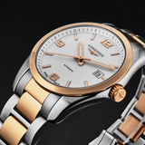 Longines Men's 'Conquest' Two-tone Bracelet Automatic Classic Watch - L27855767